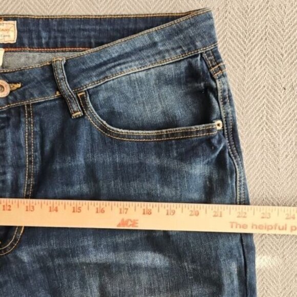 Weatherproof Jeans Men's W36xL30 Vintage Slim Straight Dark Blue Distressed - Picture 15 of 16